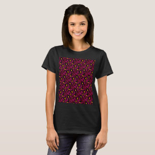 Lila rosa Pfirsichfarben T-Shirt
