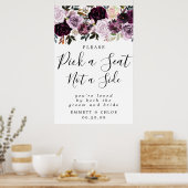 Lila rosa Pick ein Sitzplatz, kein Zeichen für ein Poster (Küche)