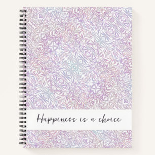 Lila rosa Positivnotizen Notizblock