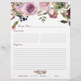 Lila rosa Rose Blumenzähne Recipe Beilagen