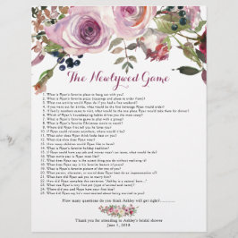 Lila Rosa-Rose-Brautpartys Flyer