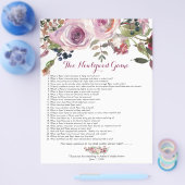 Lila Rosa-Rose-Brautpartys Flyer (Einzeln)