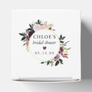 Lila Rosa Rosen Florales Brautbad Geschenkschachtel