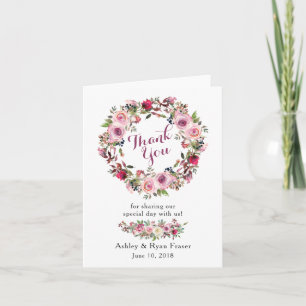 Lila Rosa Rosen Foto Hochzeit Danke