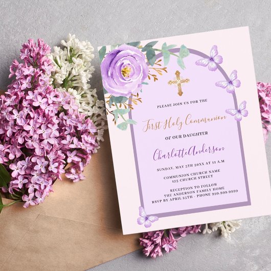 Lila Rosa Rosenschmetterlinge Erster Kommune