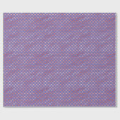 Lila rosa rote Herzen Ombre Geschenkpapier (Flach)