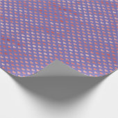 Lila rosa rote Herzen Ombre Geschenkpapier (Ecke)
