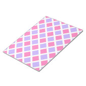 Lila Rosa Schachbrett-Diamant-Muster Notizblock (angewinkelt)