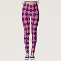 Lila rosa Schachbrett Diamantmuster