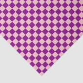 Lila Rosa Schachbrettmuster Seidenpapier (Ausschnitt)
