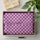 Lila Rosa Schachbrettmuster Seidenpapier (Geschenk)
