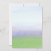 Lila Rosa Schmetterlinge Hochzeit Garten Save The Date (Rückseite)