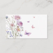 Lila-Rosa-Schmetterlingstitel Begleitkarte (Rückseite)