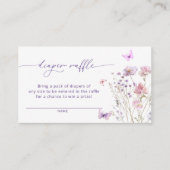 Lila-Rosa-Schmetterlingstitel Begleitkarte (Vorderseite)