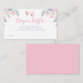 Lila-Rosa-Schmetterlingstitel Begleitkarte (Vorne/Hinten)