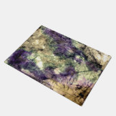 Lila rosa, schwarz, farbig, abstrakt fußmatte (Schrägansicht)