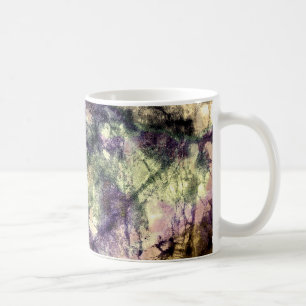 Lila rosa, schwarz, farbig, abstrakt kaffeetasse