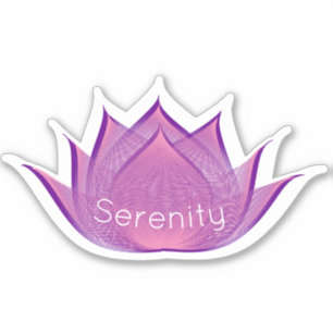 Lila Rosa Serenity Lotus Blume Ristorante La Lanch Aufkleber
