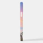 Lila rosa Sonnenuntergang iPhone Hülle (Rechte Seite)