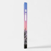 Lila rosa Sonnenuntergang iPhone Hülle (Linke Seite)