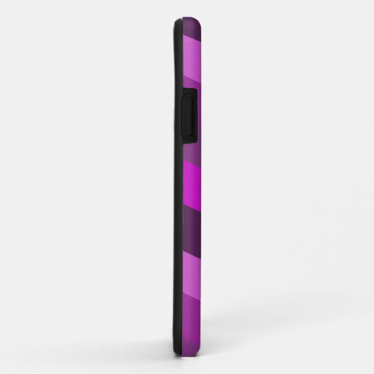 lila rosa Streifen monochrome Muster ästhetisch Case-Mate iPhone Hülle (Hinten/Rechts)