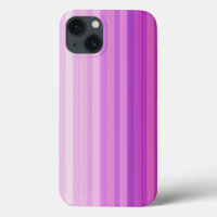 Lila rosa Streifen Muster iPhone X Fall