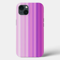 Lila rosa Streifen Muster iPhone X Fall