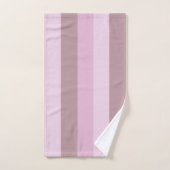 Lila rosa Streifen Ombre Badhandtuch Set (Handtuch)