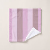 Lila rosa Streifen Ombre Badhandtuch Set (Waschlappen)