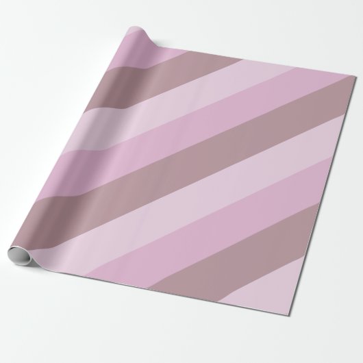 Lila rosa Streifen Ombre Geschenkpapier (Ungerollt)