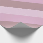 Lila rosa Streifen Ombre Geschenkpapier (Ecke)