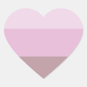 Lila rosa Streifen Ombre Herz-Aufkleber