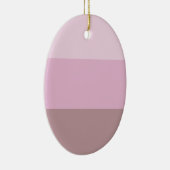 Lila rosa Streifen Ombre Keramik Ornament (Rechts)