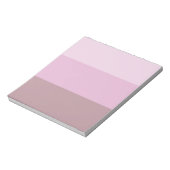 Lila rosa Streifen Ombre Notizblock (Rotiert)