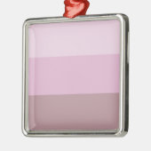 Lila rosa Streifen Ombre Ornament Aus Metall (Links)