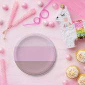 Lila rosa Streifen Ombre Pappteller (Party)