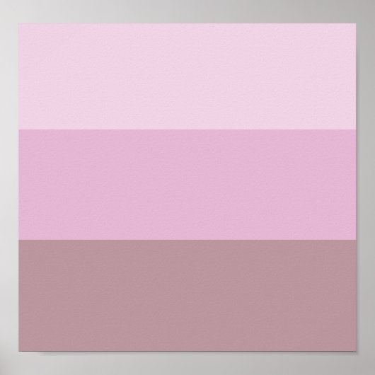 Lila rosa Streifen Ombre Poster (Vorne)