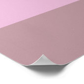 Lila rosa Streifen Ombre Poster (Ecke)