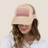 Lila rosa Streifen Ombre Truckerkappe (Beispiel)
