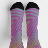 Lila Rosa Streifen Socken (Oben)