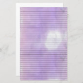 Lila rosa Swirbelstube mit optionalen Linien Briefpapier (Vorne/Hinten)