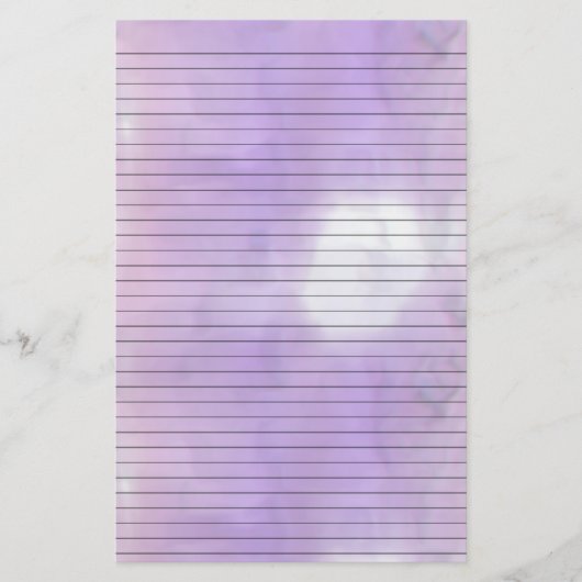 Lila rosa Swirbelstube mit optionalen Linien Briefpapier (Vorderseite)
