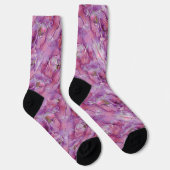 Lila-rosa Swirling-Marmor Socken (Rechts)