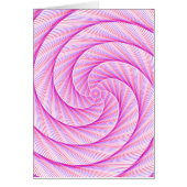 Lila rosa Tauchkarte Math Swirl (Vorne)