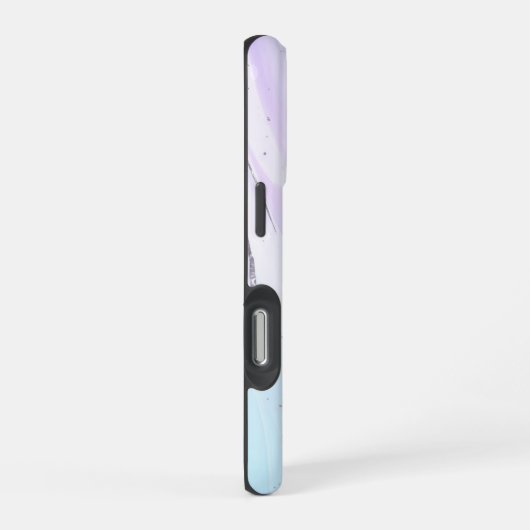 Lila rosa Tosca Ombre Marble anpassbar iPhone Hülle (Rechte Seite)