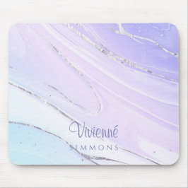 Lila rosa Tosca Ombre Marble anpassbar Mousepad