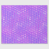 Lila rosa Trenddreiecke Geometrisches Party Geschenkpapier (Flach)