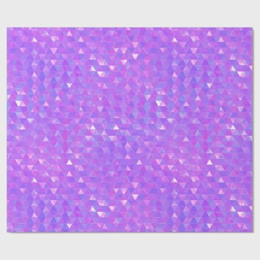 Lila rosa Trenddreiecke Geometrisches Party Geschenkpapier (Flach)