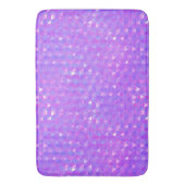 Lila rosa, trendige Dreiecke Geometrisches Muster Badematte (Vorderseite Vertikal)