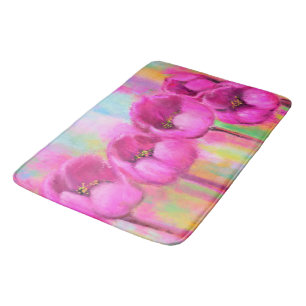 Lila Rosa Tulips Badematte
